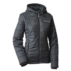 New Outbound Women's Lola Insulated Hooded Black Puffer Water-Resistant Jacket